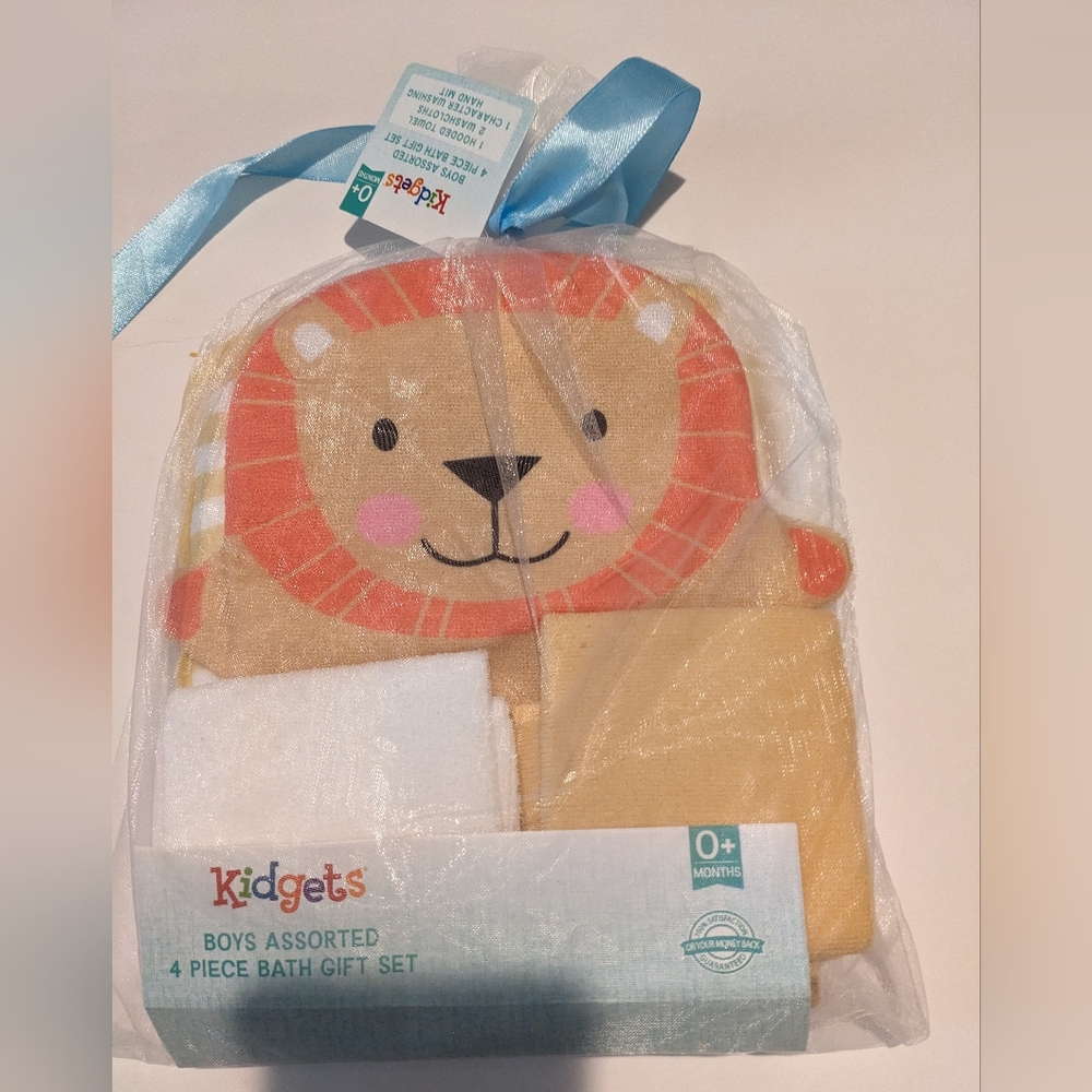 Kidgets Boys Assorted 4 Piece Bath Gift Set